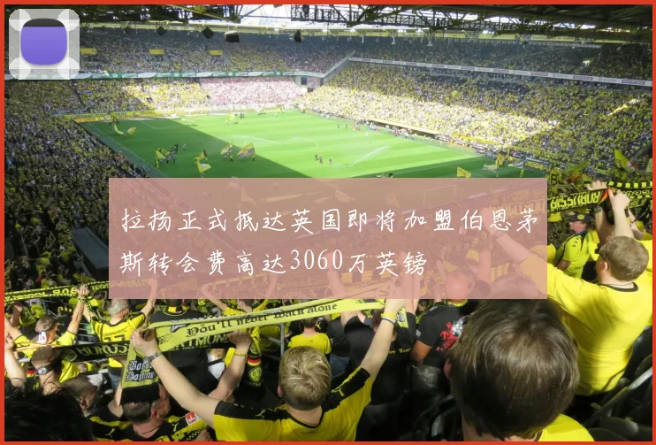 拉扬正式抵达英国即将加盟伯恩茅斯转会费高达3060万英镑